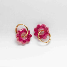 Charger l'image dans la galerie, Boucles fleurs | Fuschia fever