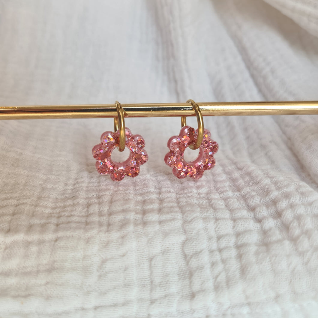 Boucles fleurs | Power pink