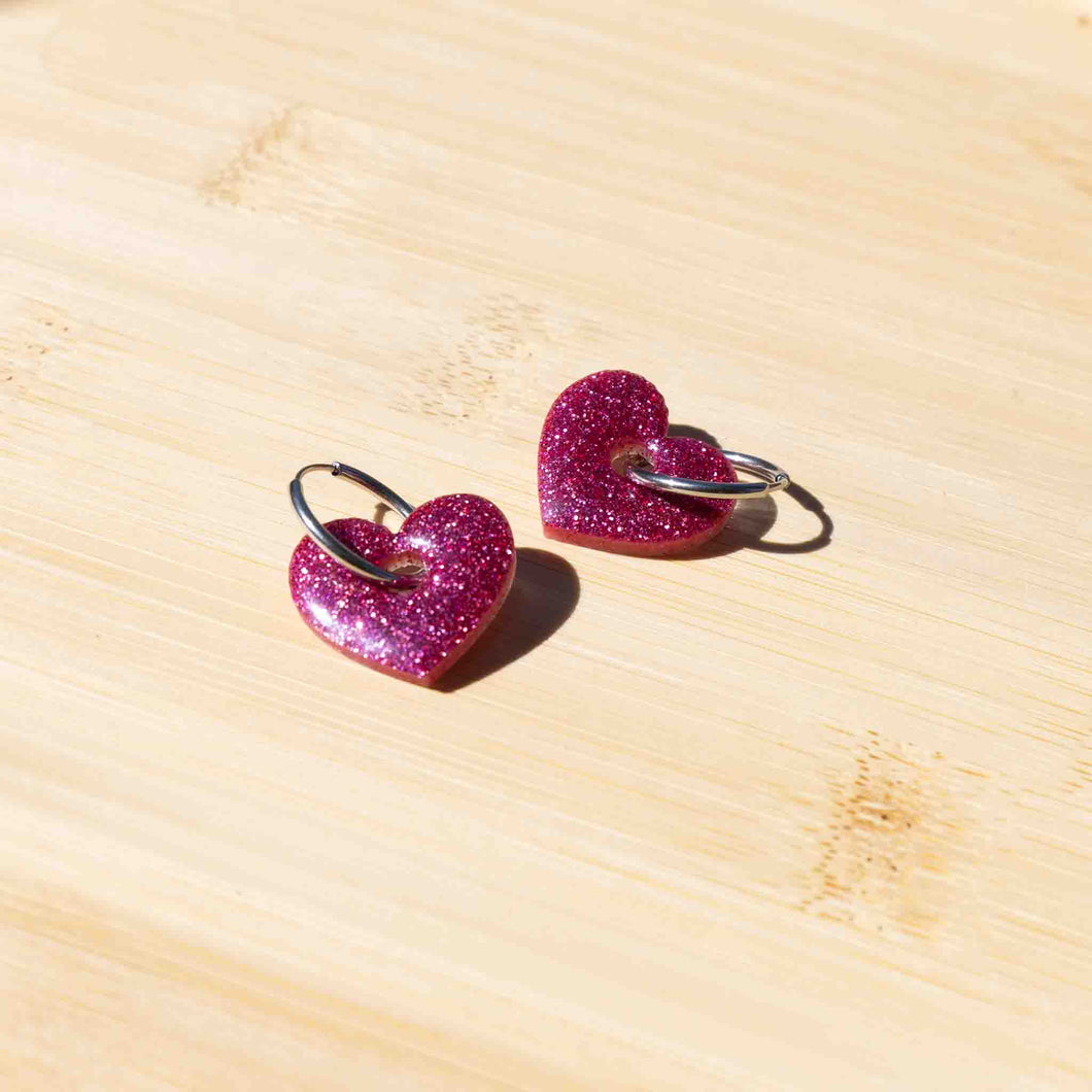 Boucles cœurs | Fuschia fever