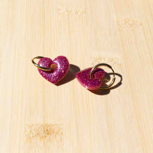 Charger l&#39;image dans la galerie, Boucles cœurs | Fuschia fever
