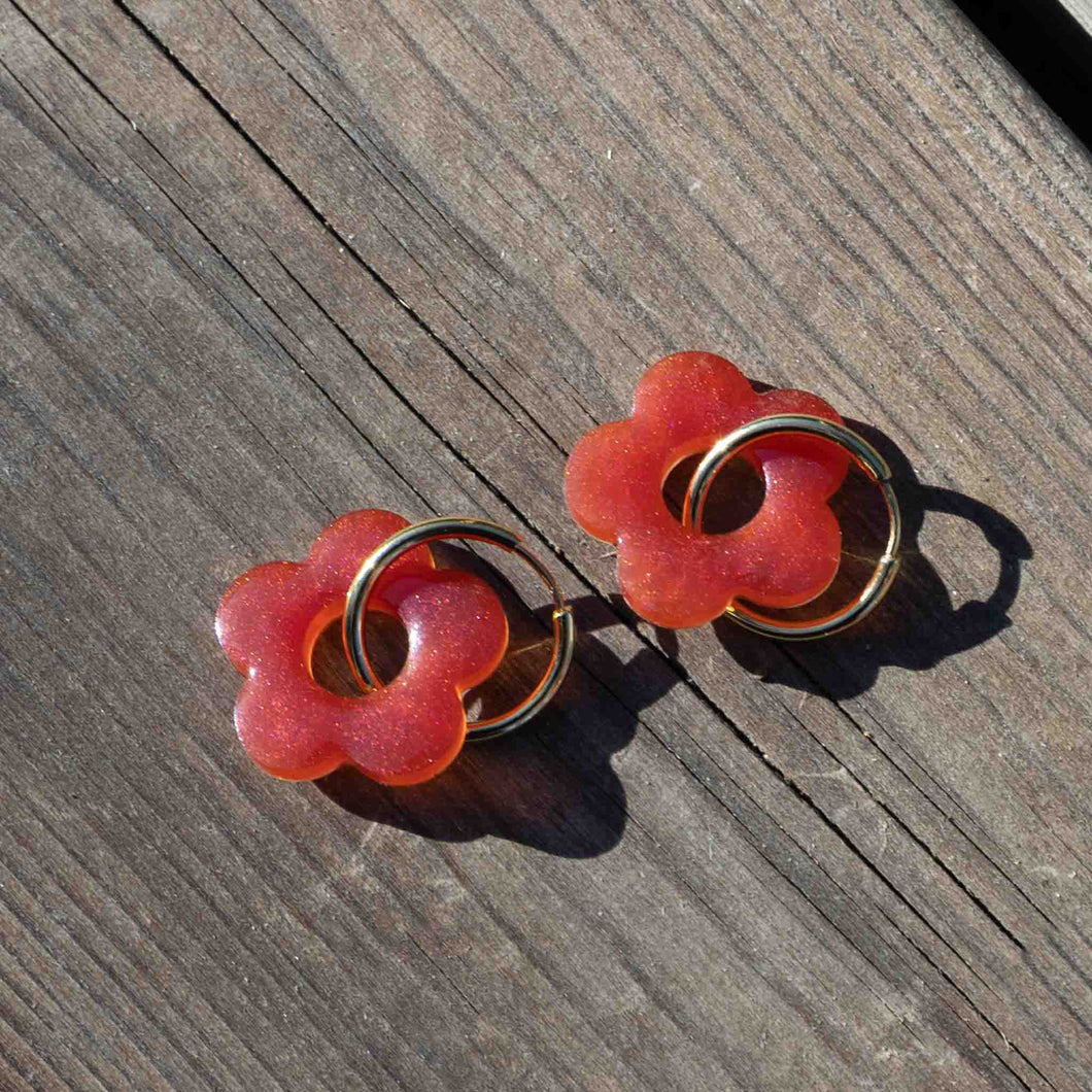 Boucles fleurs | Orange sanguine