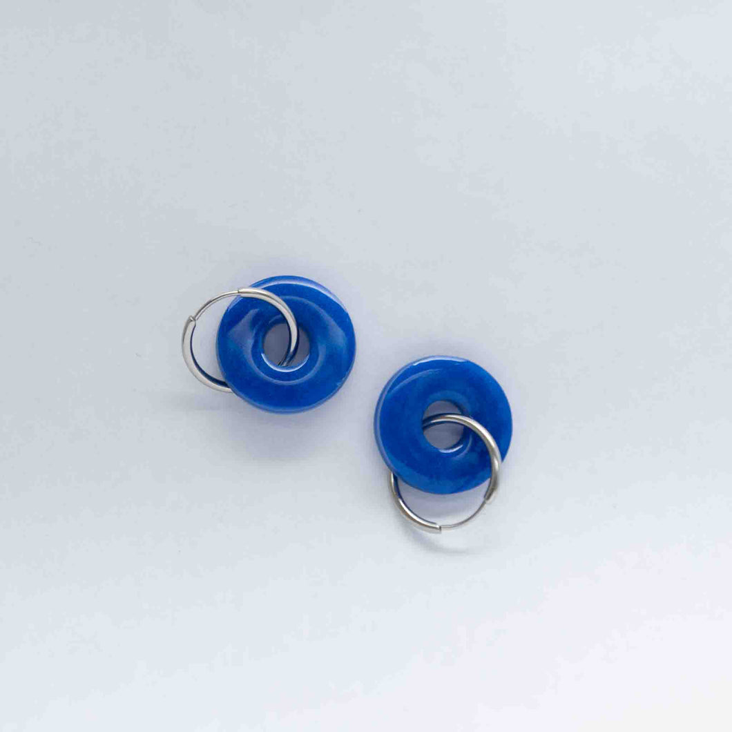 Boucles donut | Bleu majorelle