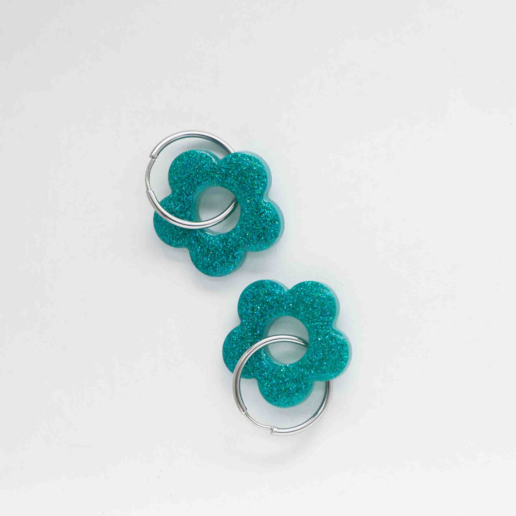 Boucles fleurs | Lagoon pop