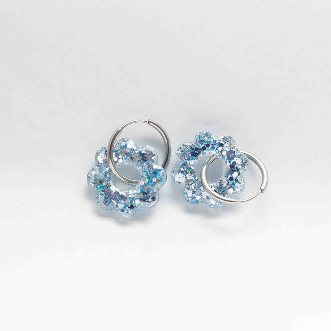 Boucles fleurs | Clair de lune