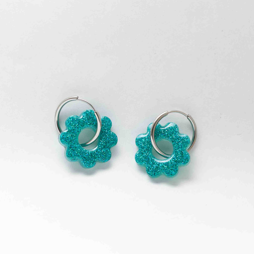 Boucles fleurs | Lagoon pop