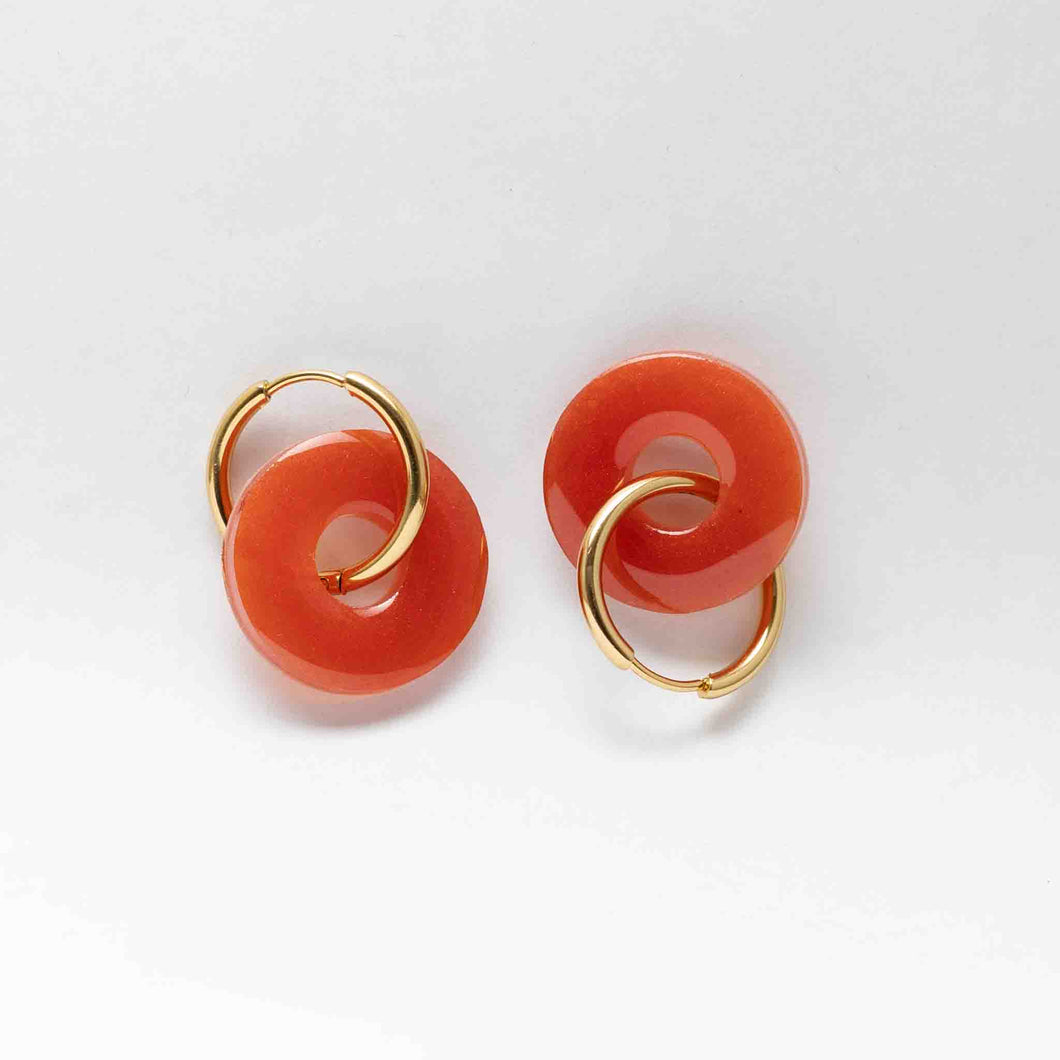 Boucles donut | Orange sanguine